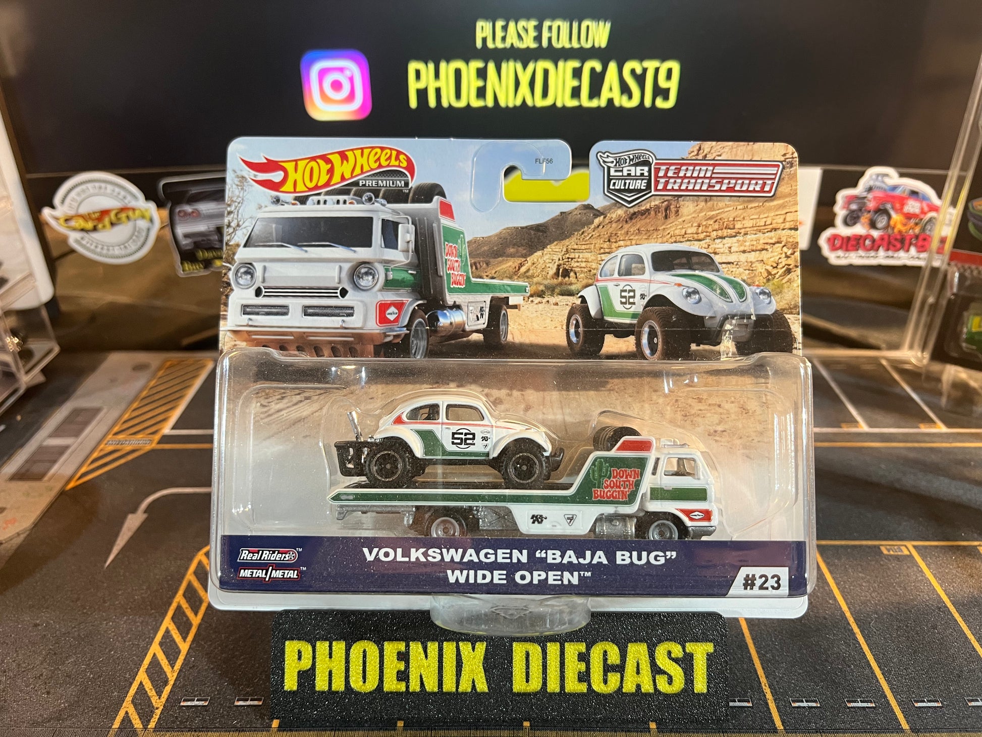 Hot Wheels Car Culture Team Transport Volkswagen Baja Bug Open Wide